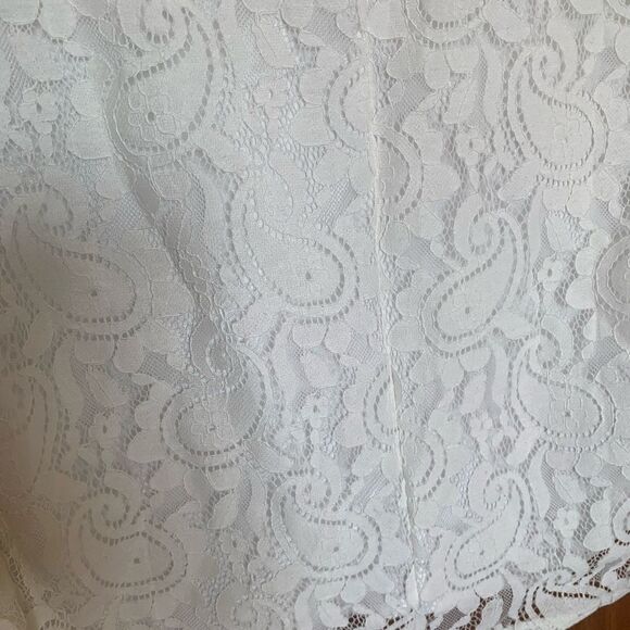 BRAND NEW Boohoo White Lace Blouse XL - Picture 10 of 10